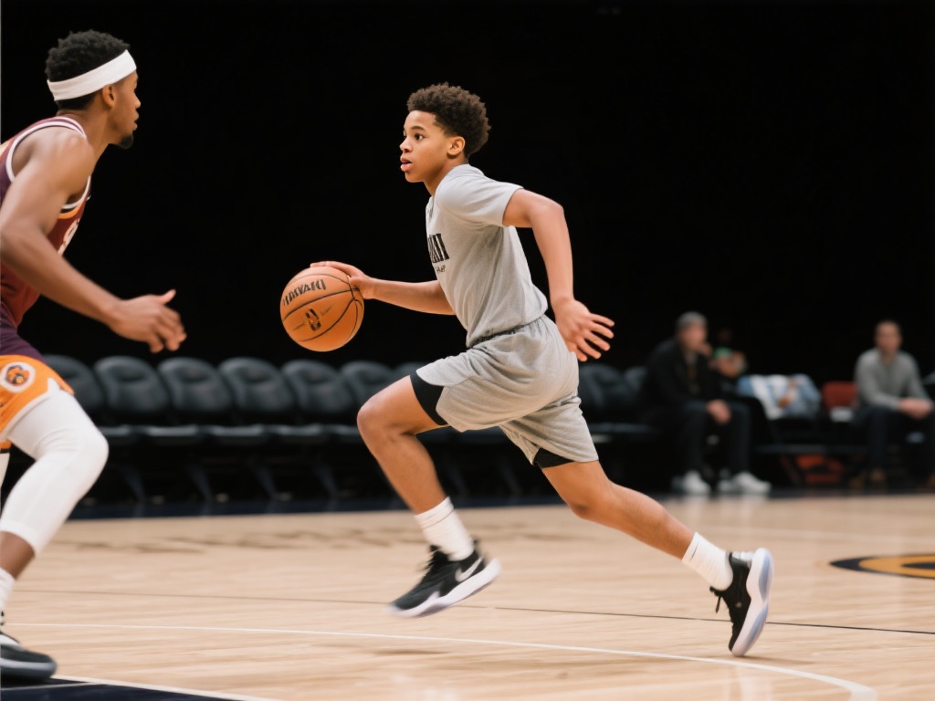 伊森持球强突，篮下腾飞双手暴扣制霸全场